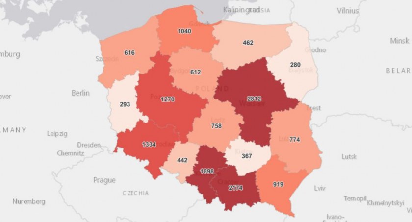 Znowu duża ilość zgonów, także w powiecie suskim 