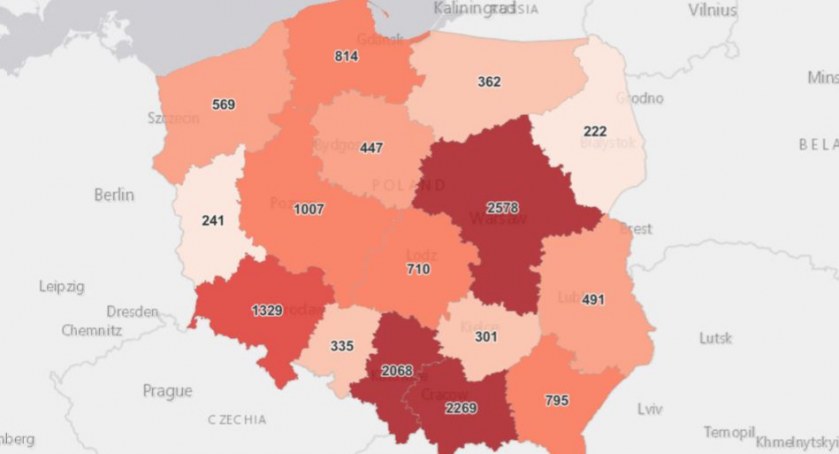 Mniej testów, to i mniej zakażonych 