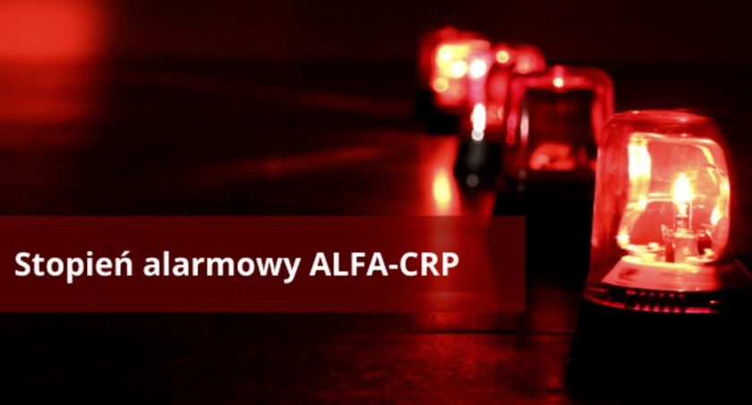 Stopień alarmowy ALFA-CRP na terenie całego kraju