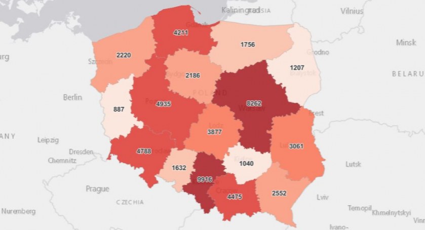 Zakażeń niemal tyle co wczoraj