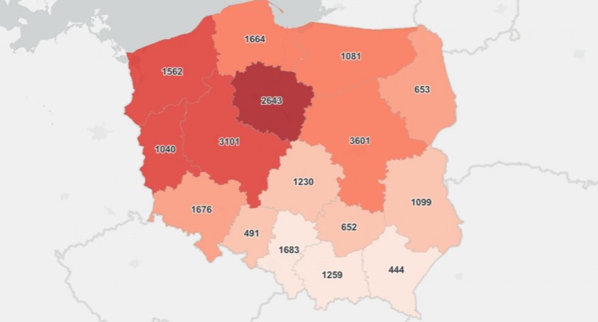 Ilość zakażeń szybko maleje 