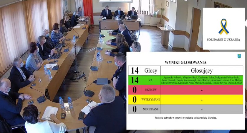 Makowska Rada Miejska głośno potępiła atak Rosji na Ukrainę 