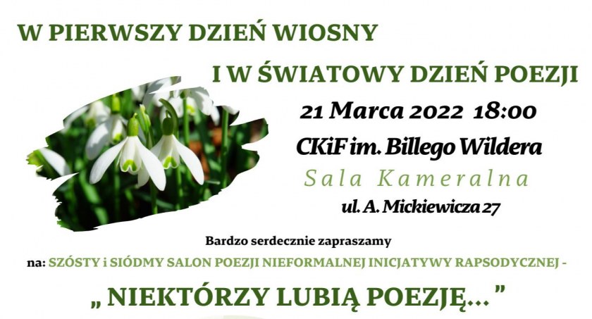 Podwójny Salon Poezji już w poniedziałek 