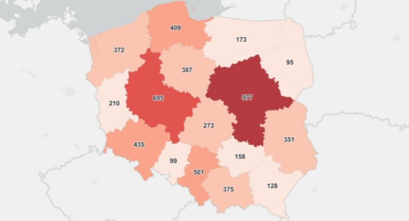 Duży spadek zakażeń 