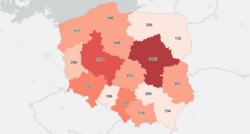 Z dnia na dzień mniej zakażeń 