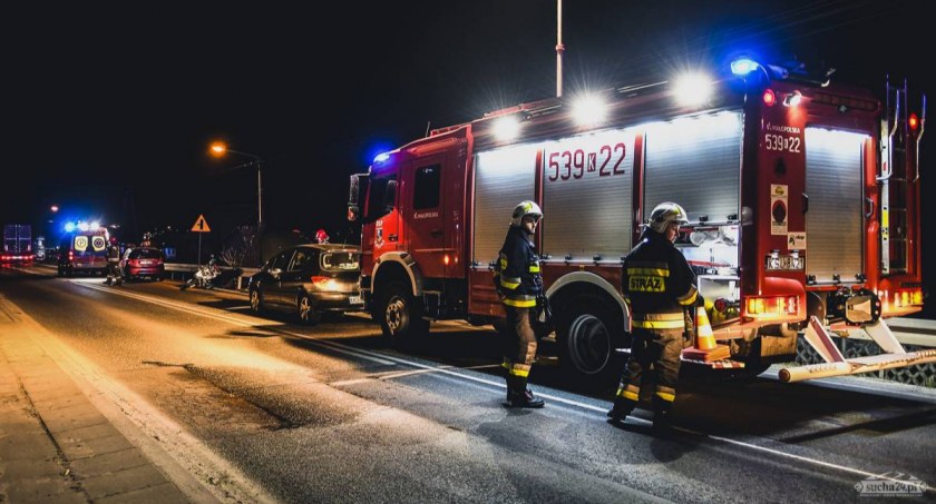 Najpierw kolizja, potem wypadek 