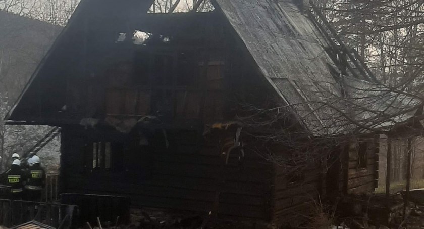 Stryszawa: Pożar domku letniskowego 
