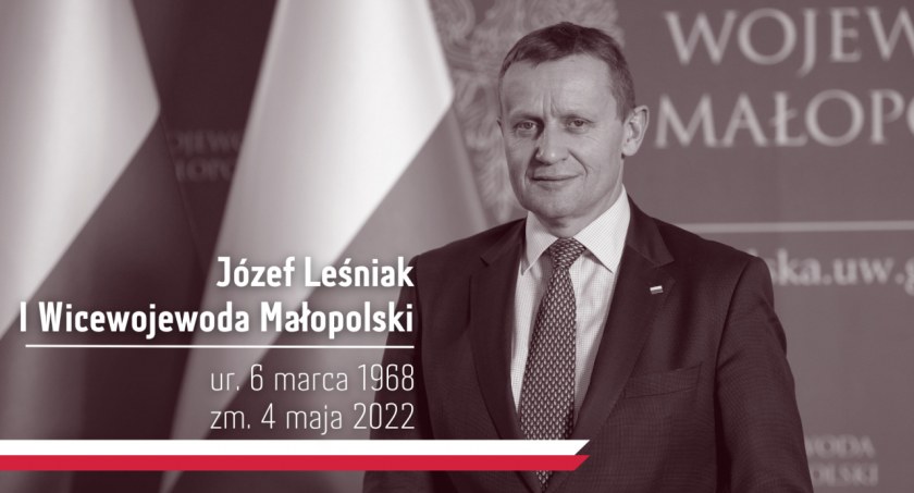 Zmarł wicewojewoda małopolski Józef Leśniak