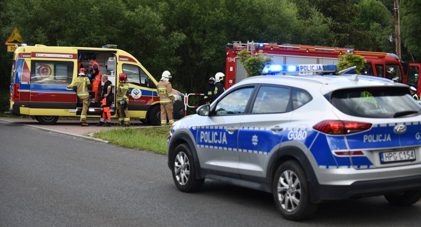 Tarnawa Dolna: Motocyklista w opałach 