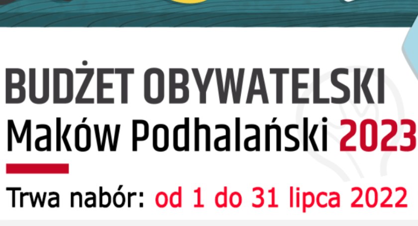 Ruszył nabór wniosków do Budżetu Obywatelskiego Makowa Podhalańskiego 