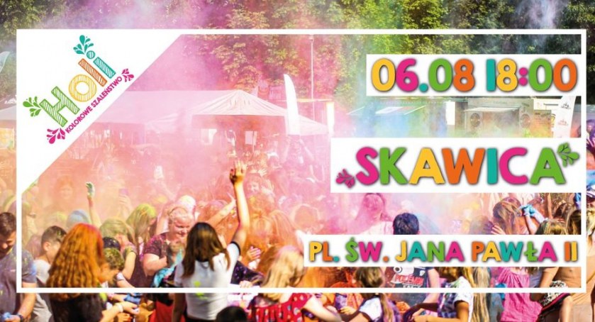 Holi Kolorowe Szaleństwo w Skawicy