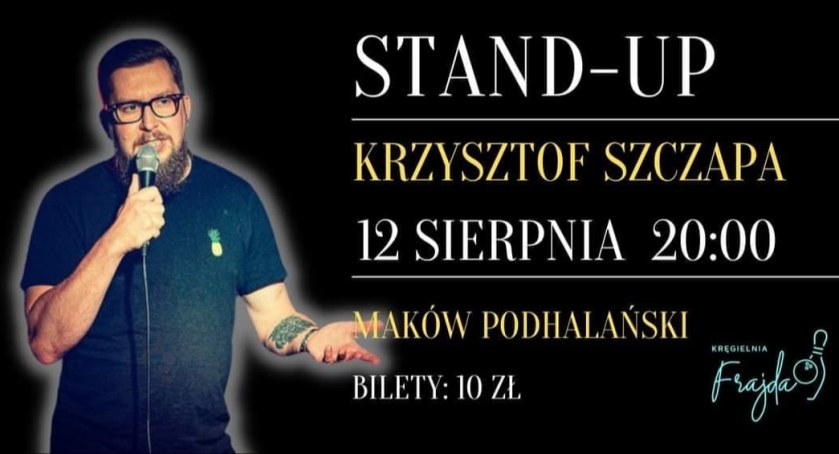 Komik Krzysztof Szczapa wystąpi w Makowie Podhalańskim 