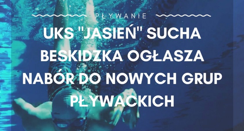 Rusza nowy nabór do sekcji pływackiej UKS JASIEŃ Sucha Beskidzka