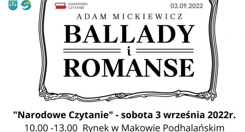 XXI Narodowe Czytanie 2022 na makowskim Rynku