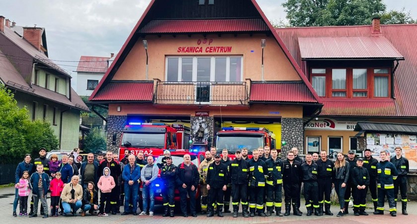 OSP Skawica Centrum z nowym samochodem (video)