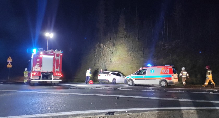 Zembrzyce: Trzy osoby poszkodowane w wypadku 