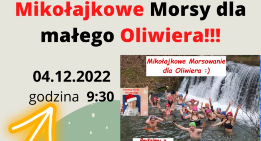 Będą morsować dla chorego na SMA Oliwiera Komana. Każdy może pomóc!