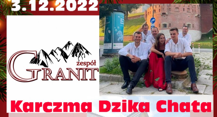 Dzika Chata. Zabawa mikołajkowa  z zespołem Granit