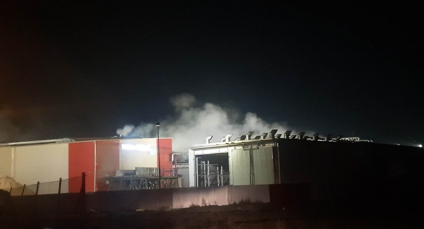 Jordanów: Pożar w tartaku 