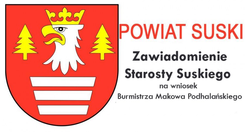 Informacja Starosty Suskiego