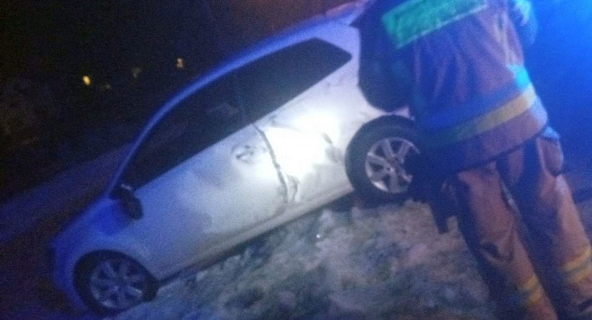Uderzył volkswagenem w wóz strażacki 