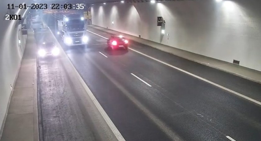 Tunel w Naprawie: Mógł doprowadzić do tragedii! Zawrócił w tunelu (video) 