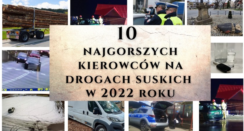 10 najgorszych kierowców na drogach suskich w 2022 roku [ZAGŁOSUJ]