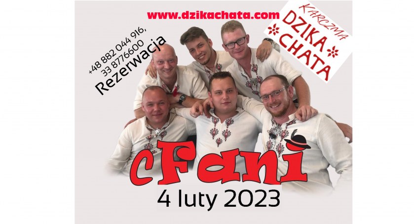 Dzika Chata: Potańcówką z zespołem Cfani