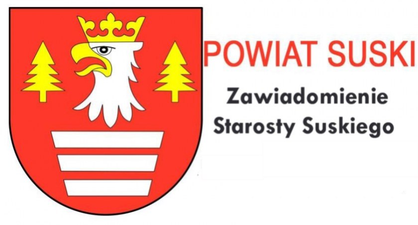 Zawiadomienie Starosty Suskiego
