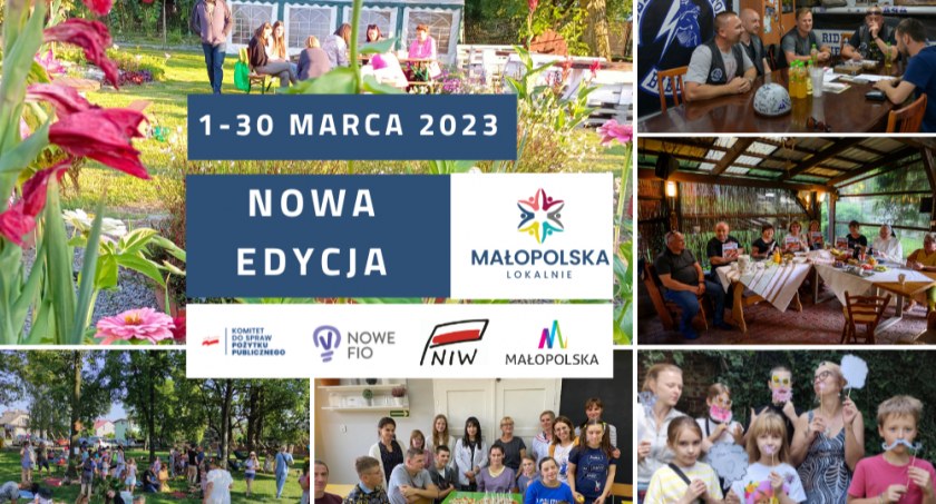 Rusza kolejna edycja konkursu grantowego Małopolska Lokalnie