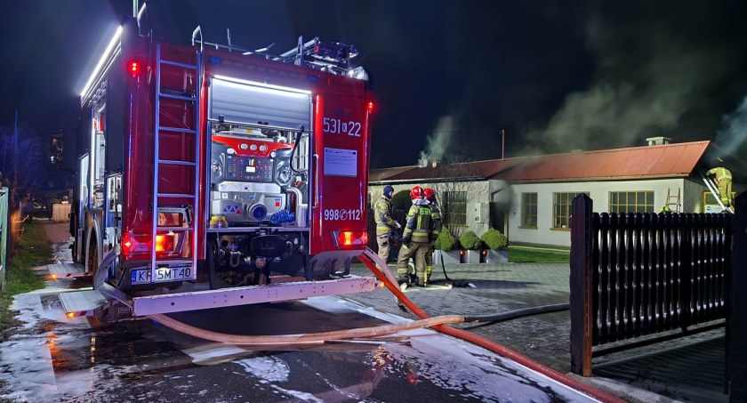 Białka: Pożar warsztatu 
