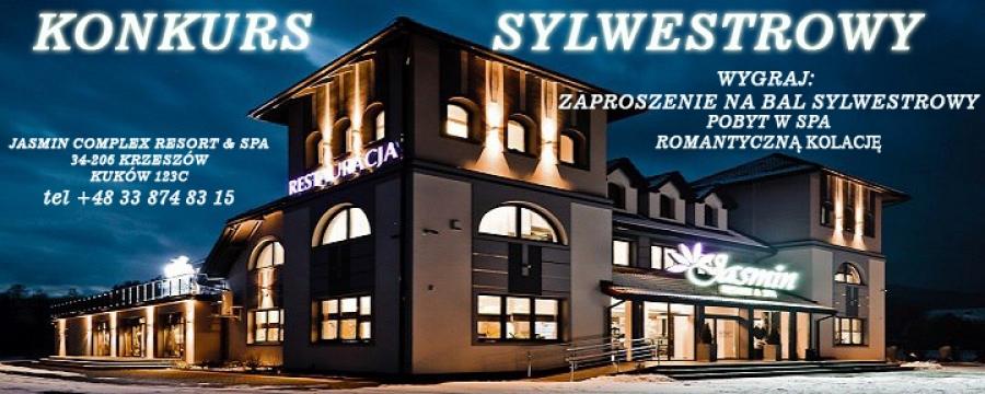 Wygraj zaproszenie na Sylwestra w  Jasmin Complex Resort & SPa w Kukowie.