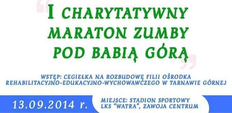 „ I Charytatywny Maraton Zumby pod Babią Górą” – finał tuż ,tuż …
