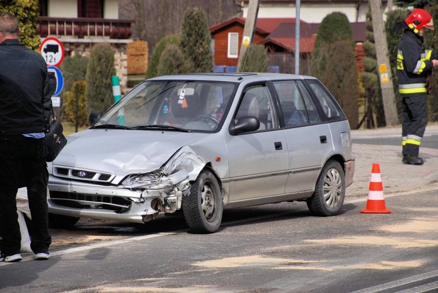 Zawoja.  Wymusił pierwszeństwo przejazdu