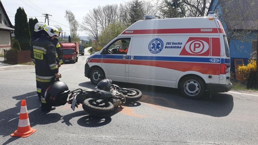 Naprawa. Zderzenie motocykla z samochodem osobowym