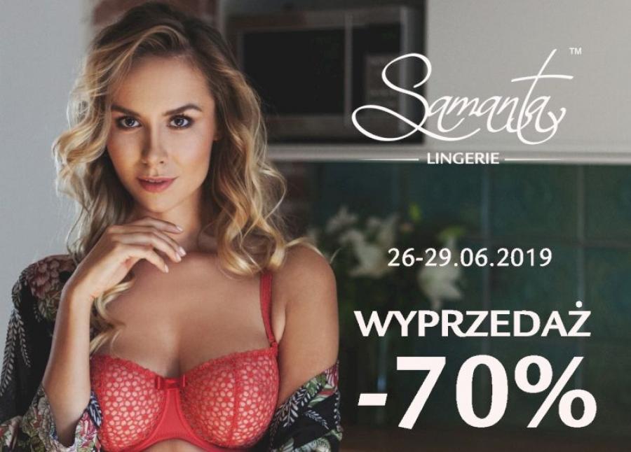 Kiermasz wyprzedażowy produktów firmy Samanta