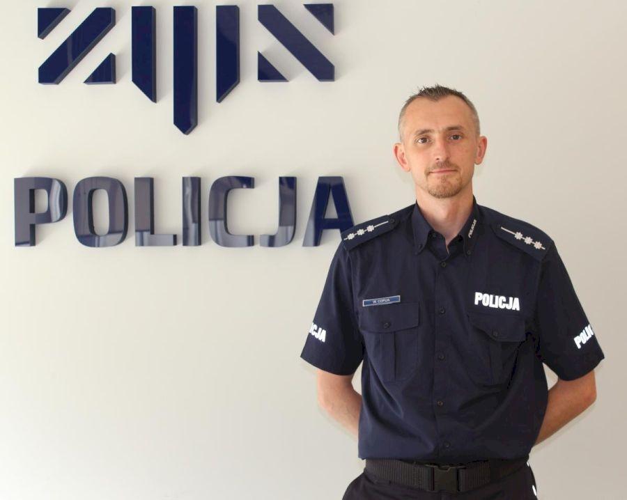 Wojciech Copija nowym rzecznikiem Komendy Powiatowej Policji w Suchej Beskidzkiej