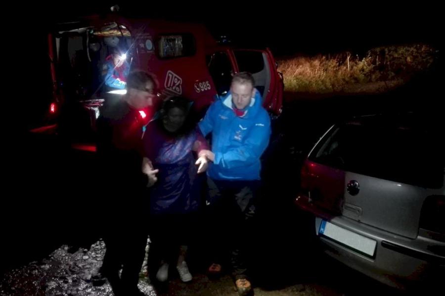 GOPR-owcy, policjanci i strażacy odnaleźli zaginioną grzybiarkę