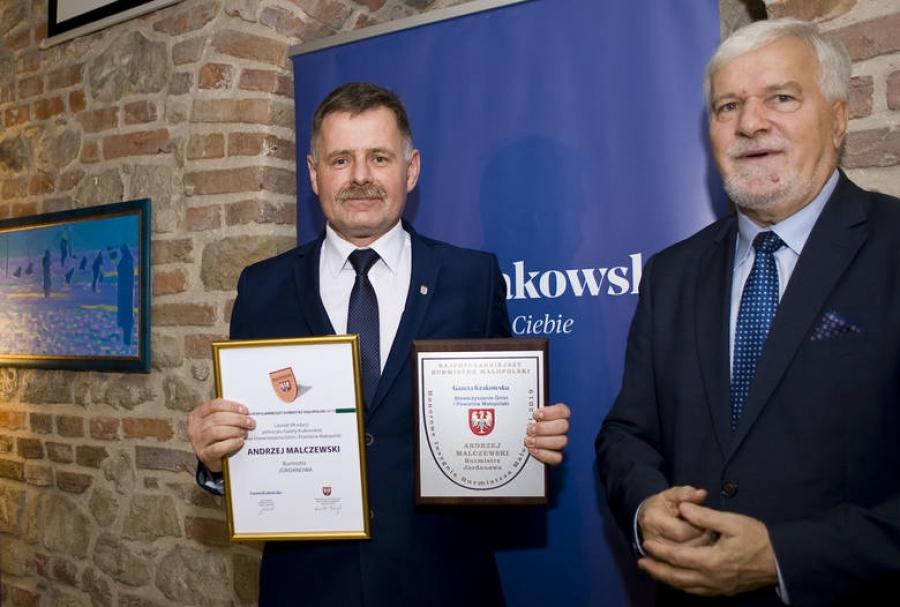 Burmistrz Jordanowa z nagrodą