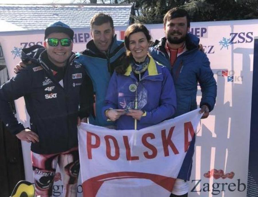 Policjant z Jordanowa wśród zwycięzców polskiej drużyny policyjnych narciarzy