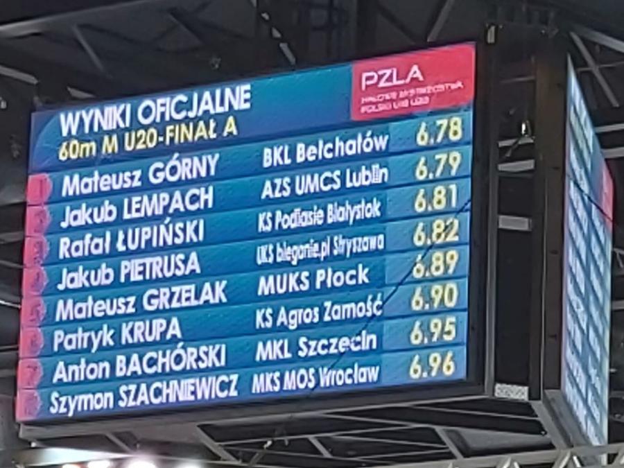 Pracowita sobota reprezentantów UKS Bieganie.pl Stryszawa podczas HMP w Toruniu. Pietrusa o 0,01 sekundy od podium!