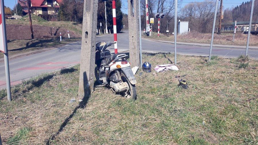 Po pijaku wjechał w słup