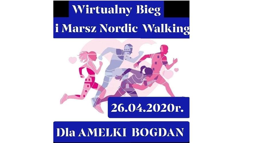 Wirtualny Bieg i Marsz Nordic Walking dla Amelki Bogdan