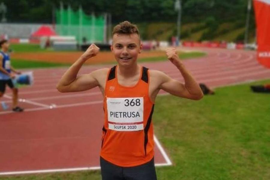 Kuba Pietrusa mistrzem Polski U-16 na 300 metrów i brązowym medalistą na 100 m!