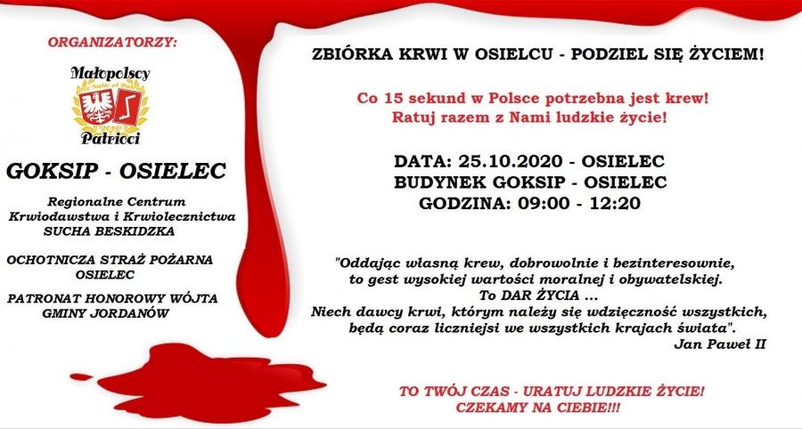 W Osielcu poleje się krew. Im więcej, tym lepiej