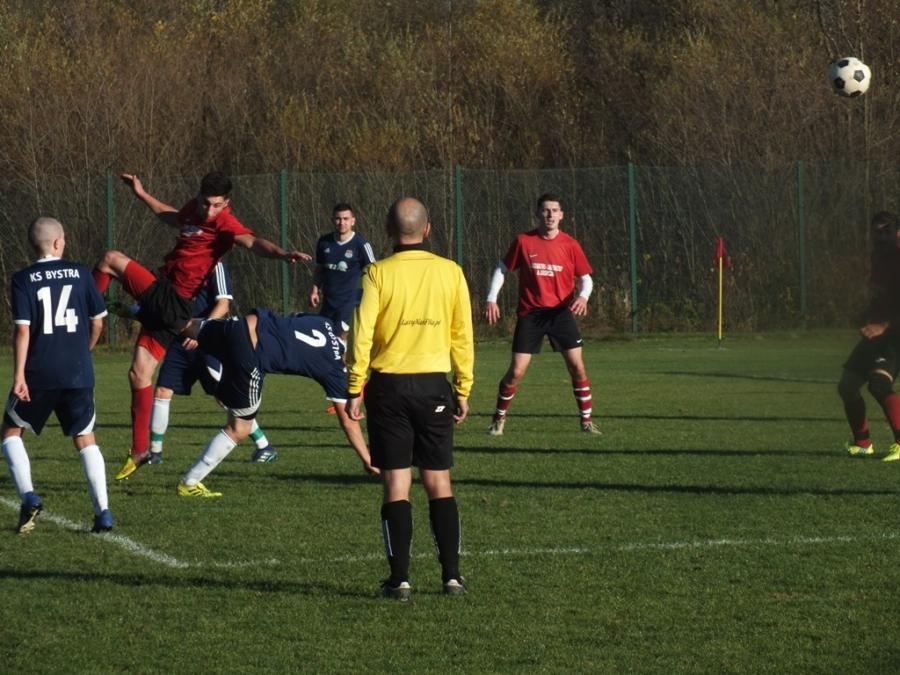 Dotrzymać kroku / KS Bystra - Grom Grzechynia 1:2