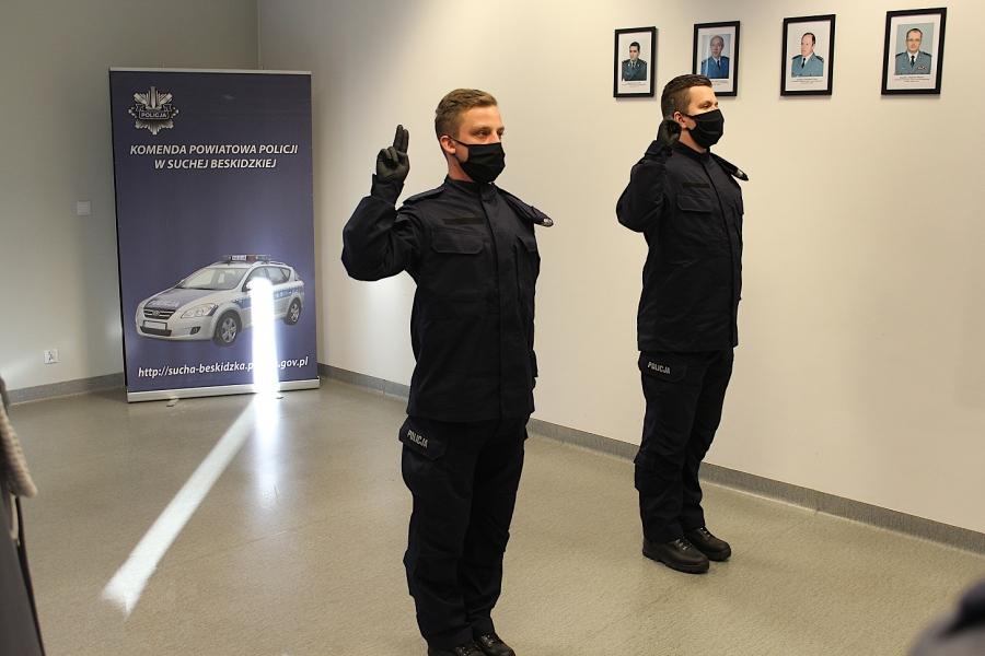 Szeregi suskiej policji zasilili nowi funkcjonariusze. Dziś złożyli przysięgę