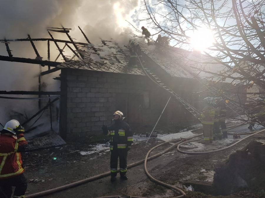 Czerwony kur nad Lachowicami. Jedna osoba poszkodowana