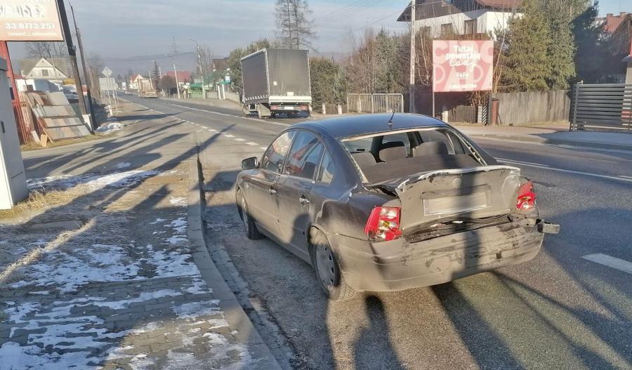 Staranował renaultem volkswagena