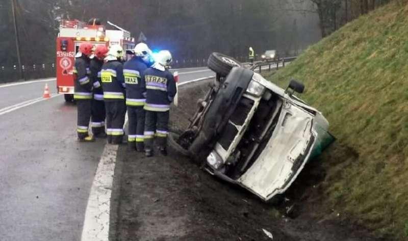 Wypadł z drogi na zakopiance